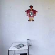 Child's character painted wooden mirror