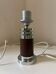 Vintage Chrome and Leatherette Lamp Base Roche Bobois 1975