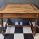 Ancienne table à écrire d'appoint bureau en bois massif