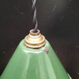 Suspension cone enamelled sheet metal