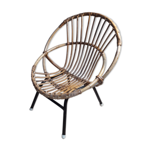 Fauteuil osier pour enfant