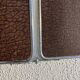 Vintage 1940s triptych barber mirror with bevelled chrome and snake imitation - 31 x