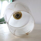 Frosted hanging lamp, vintage