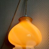 Murano style honey globe portable lamp 1970