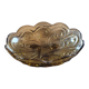 Amber glass bowl — 1970s
