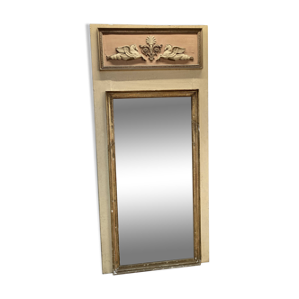 Grand Miroir Trumeau ancien à décor de chevaux ailés - 214 x 100