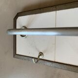 Antique tiled tea towel holder