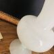 white opaline vase