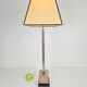 Lampe de table en argent vintage Empire, années 1970