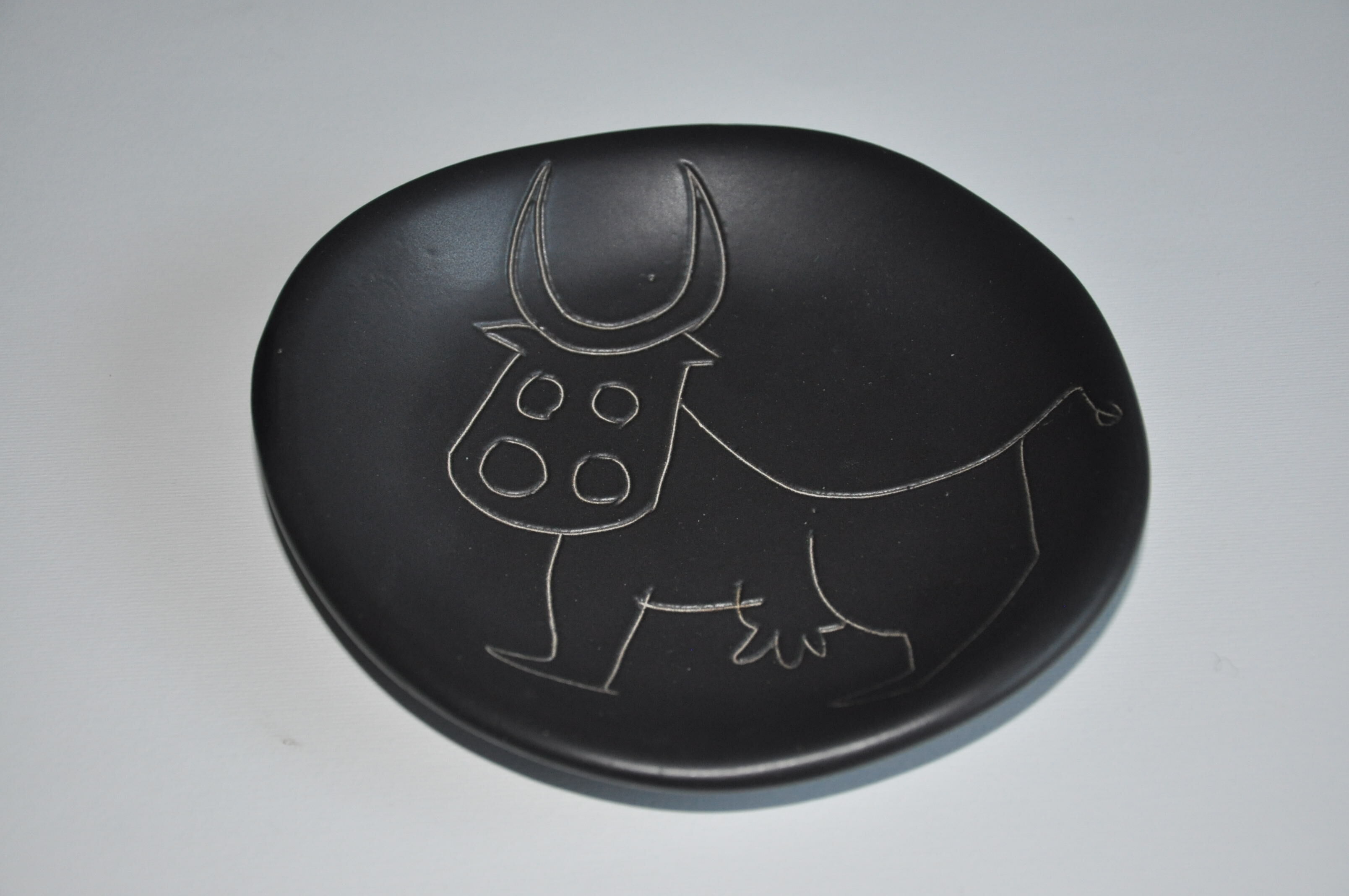 Empty cup pocket Vallauris 50s cow décor