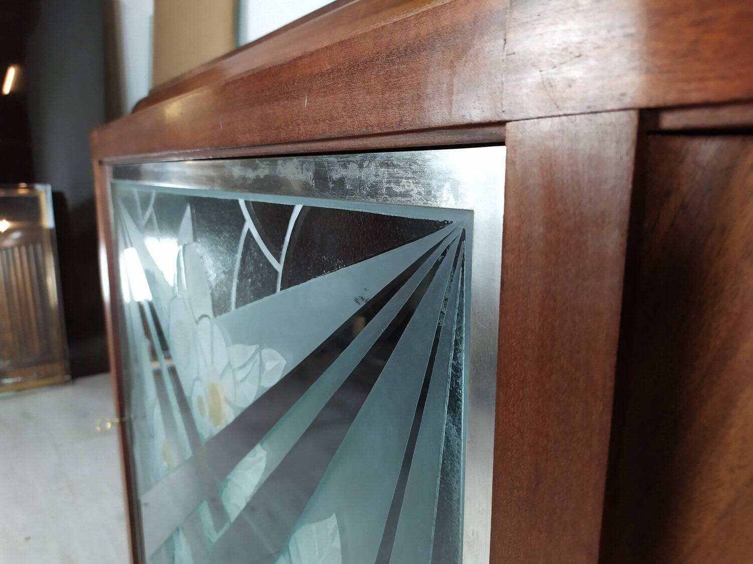 Vitrine argentier art déco, 1930s