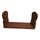 Book support to pose extendable and foldable in wood of the islands carved 1980s