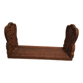 Book support to pose extendable and foldable in wood of the islands carved 1980s