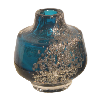 Vase Florida en verre bleu