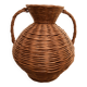 Large 50 cm wicker jar from the 60s and 70s