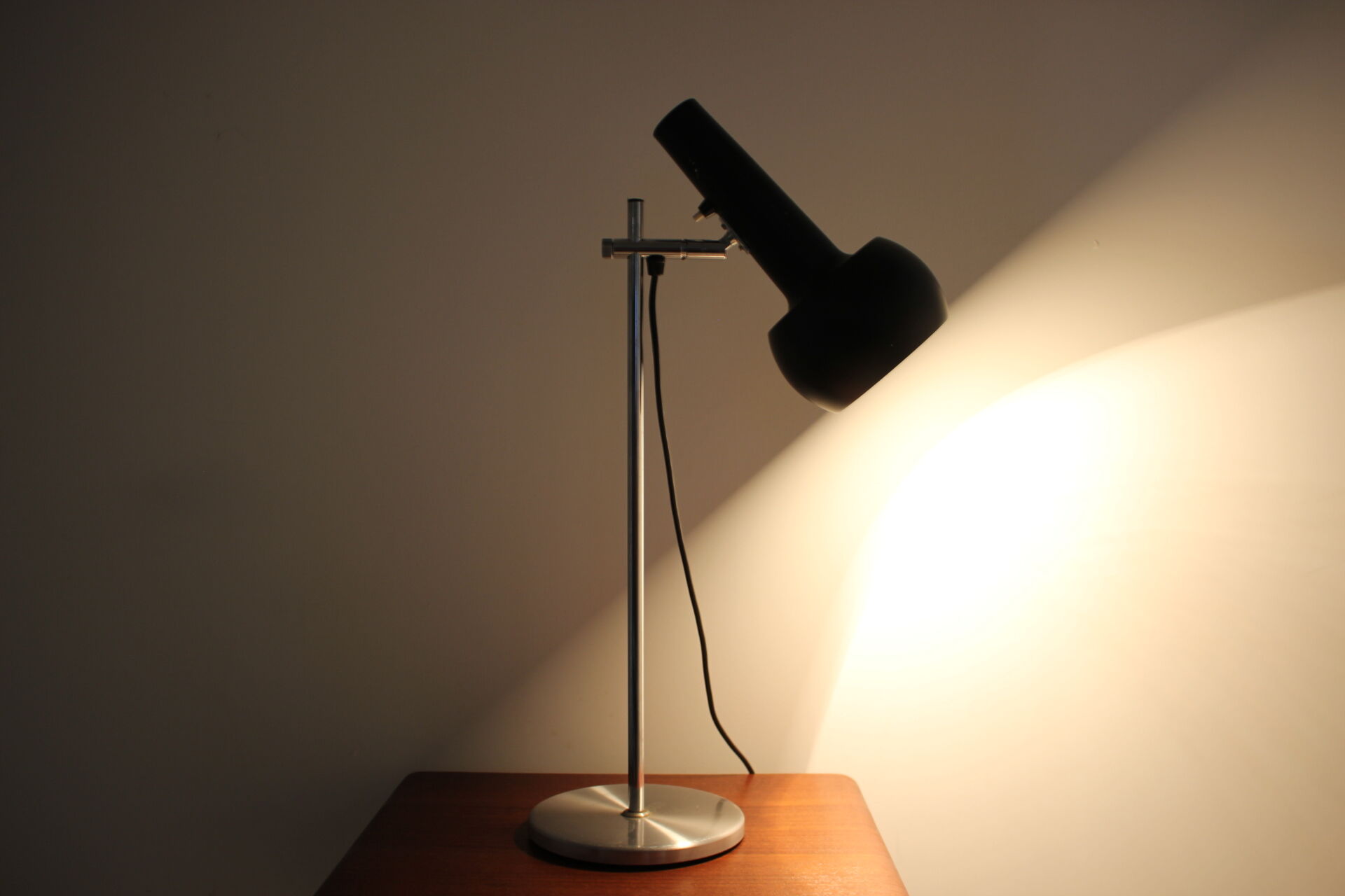 Danish office chrome lamp 1970