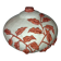 Large vase with relief plant decoration, raw art.