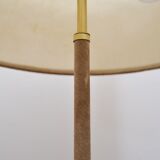 Suede table lamp, 1950s