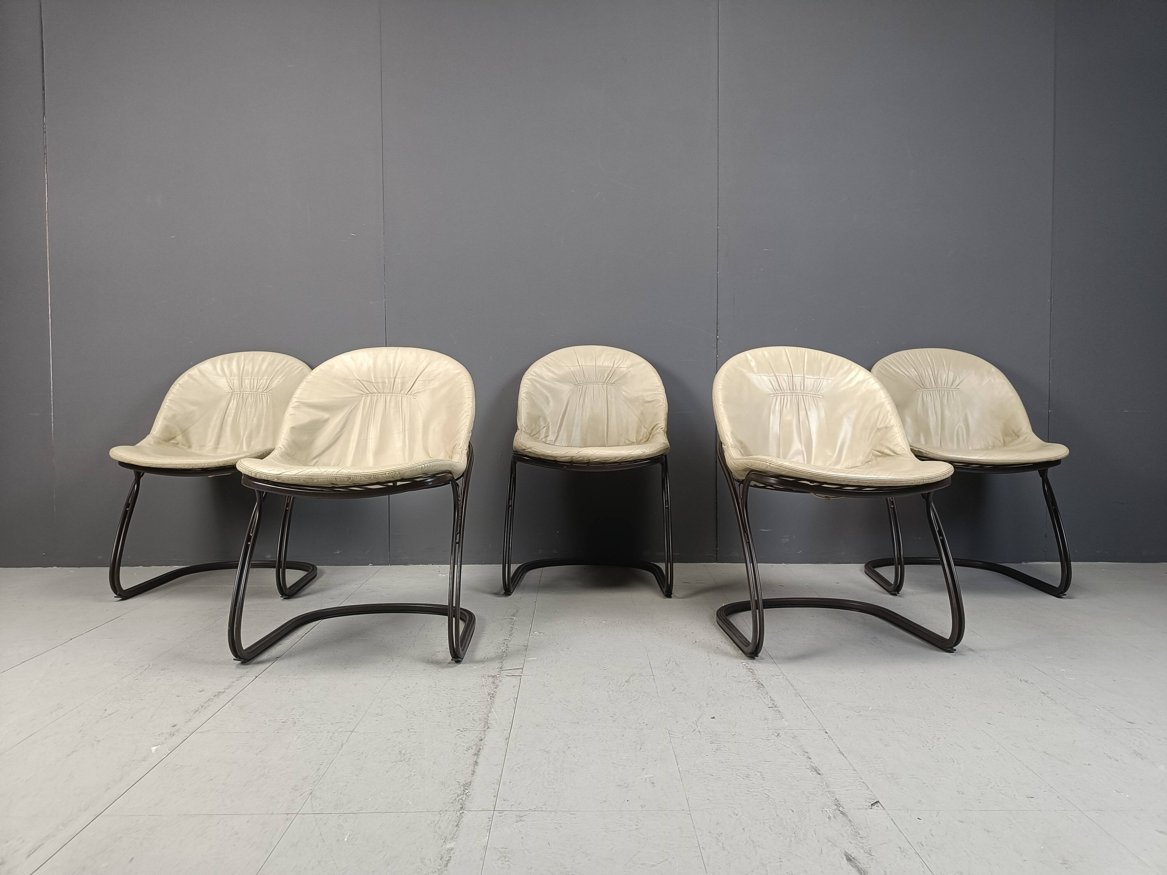 Gastone Rinaldi 'Pascale' Dining chairs, 1970s - set of 5