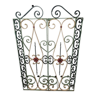 Old wrought iron 2-door gate