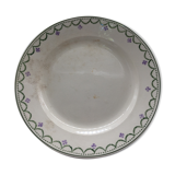 Round Serving Dish, "Longwy" model "Violetta"