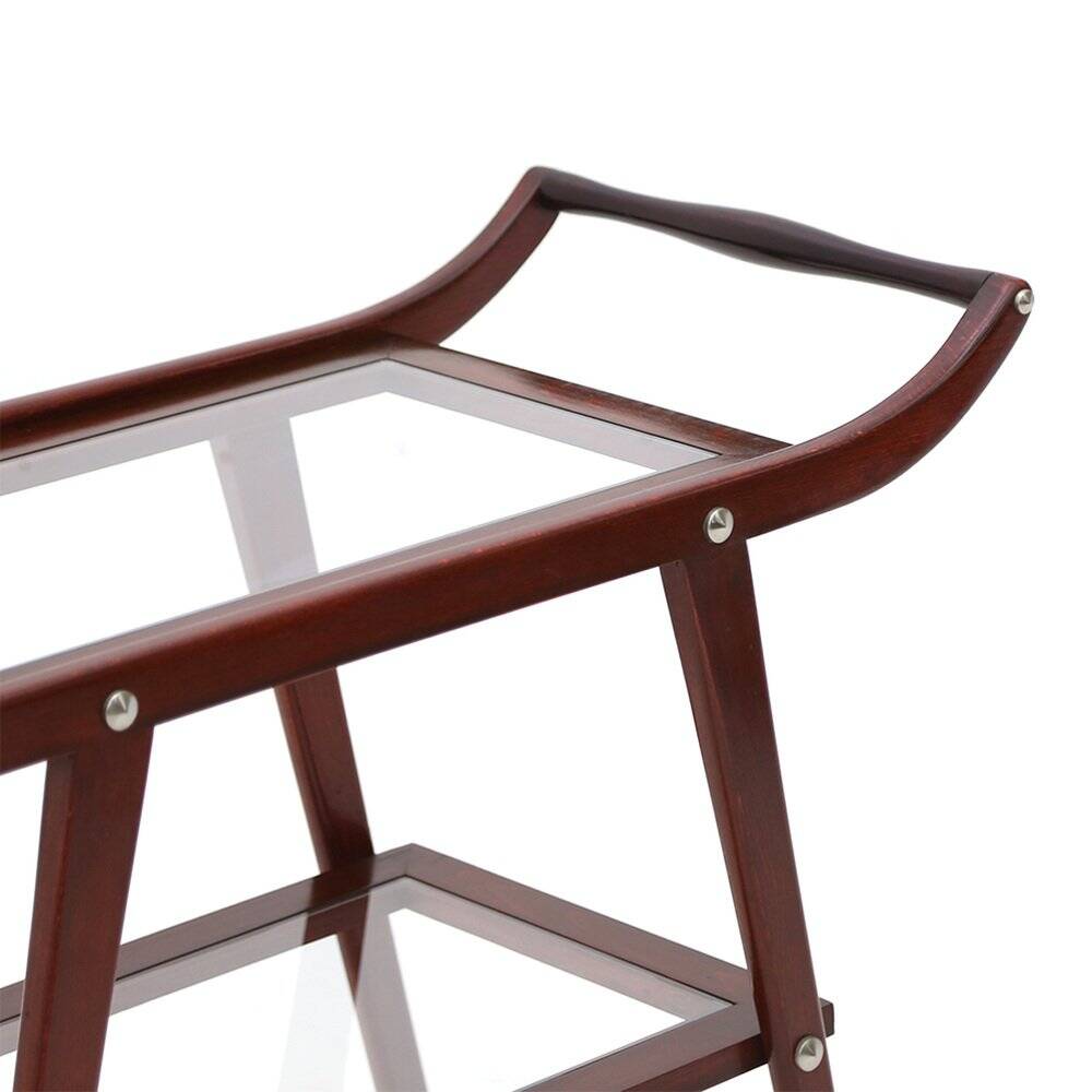 Glass shelf cart, 1950s