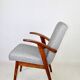 Set of  vintage armchairs chairs 300-123, design by M. Puchała - grey herringbone