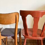 Set of 4 mismatched chairs