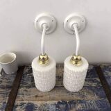 Pair of vintage wall lights of Scandinavian origin