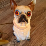 Chien lumière en porcelaine