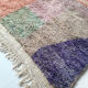 Moroccan Berber carpet Boujaad with colorful flats 243x140cm