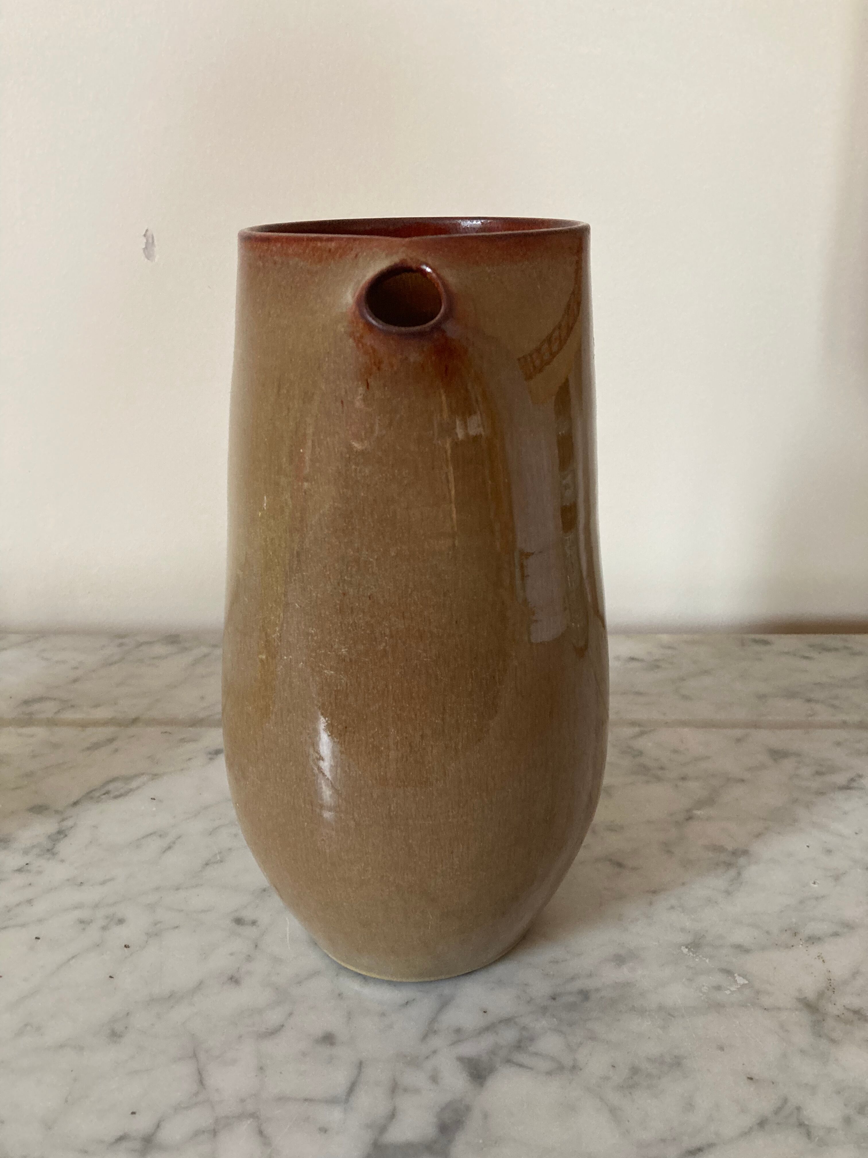 Sandstone decanter signed