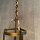 Brass vestibule lantern chandelier and glass cylinder