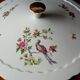 Vintage soup tureen, Vitriam porcelain France, Phoenix on a flowering branch.