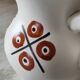 Unique piece, André Baud ceramic vase for Vallauris, 50s-60s