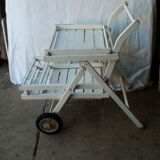 70s wooden folding dessert