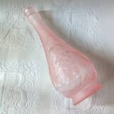 Large fruit motif genie CARAFE, vintage pink