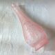 Large fruit motif genie CARAFE, vintage pink