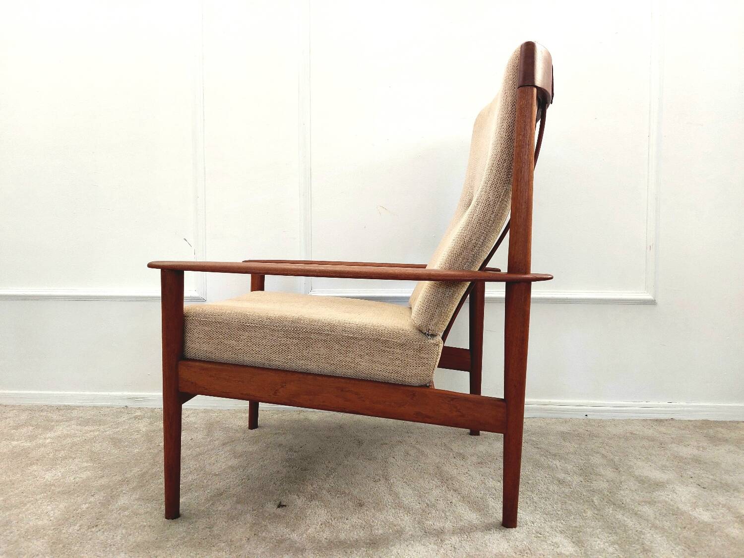 PJ56 armchair by Grete Jalk for Poul Jeppesen - Denmark circa 1960