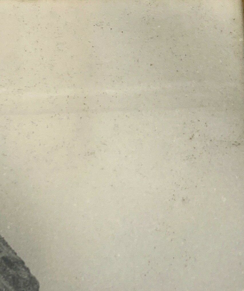 Old photo in black and white artistic mountain in golden frame