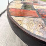 Ceramic and metal coffee table