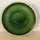 Green ceramic candle holder