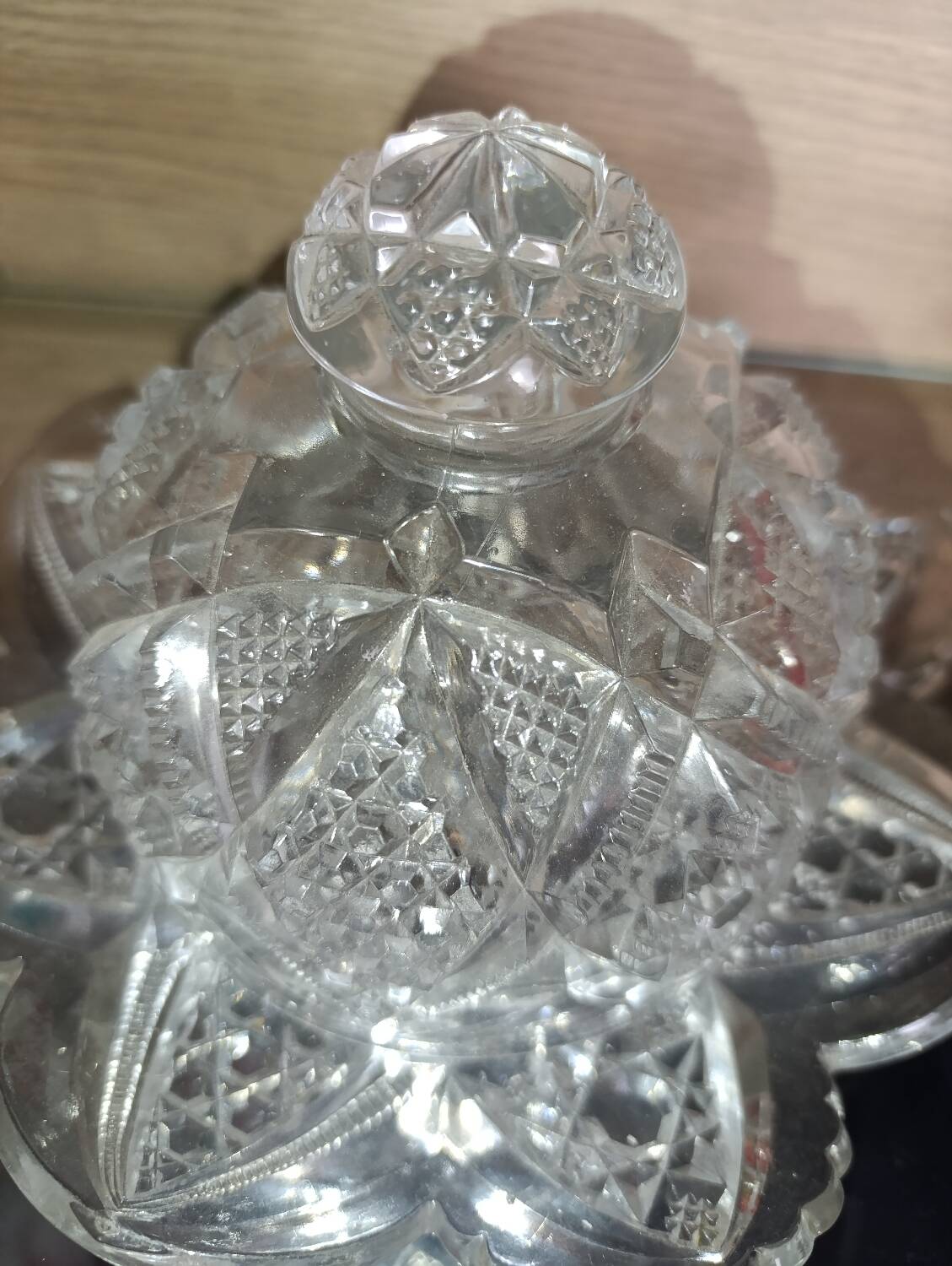 Antique cut glass butter dish – Luxury & elegance of the dining table art