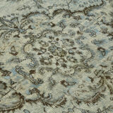 Handwoven turkish 1980s 167 cm x 262 cm blue rug