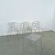 Design plexiglas stapelbare stoelen Trono by Sottsass Associati 2005 Segis