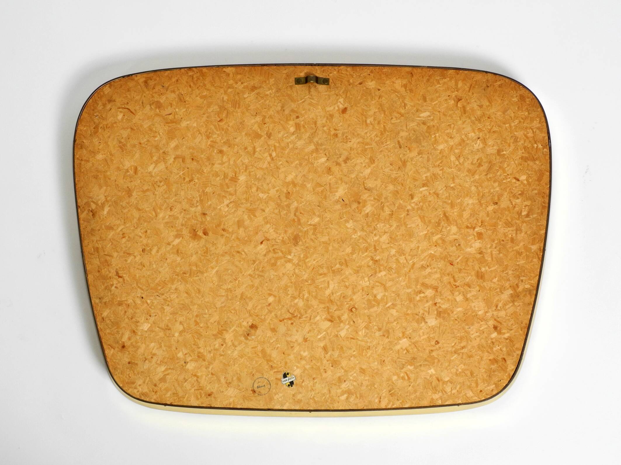Huge Mid Century "Zier-Form" wall mirror with heavy brass frame with Label