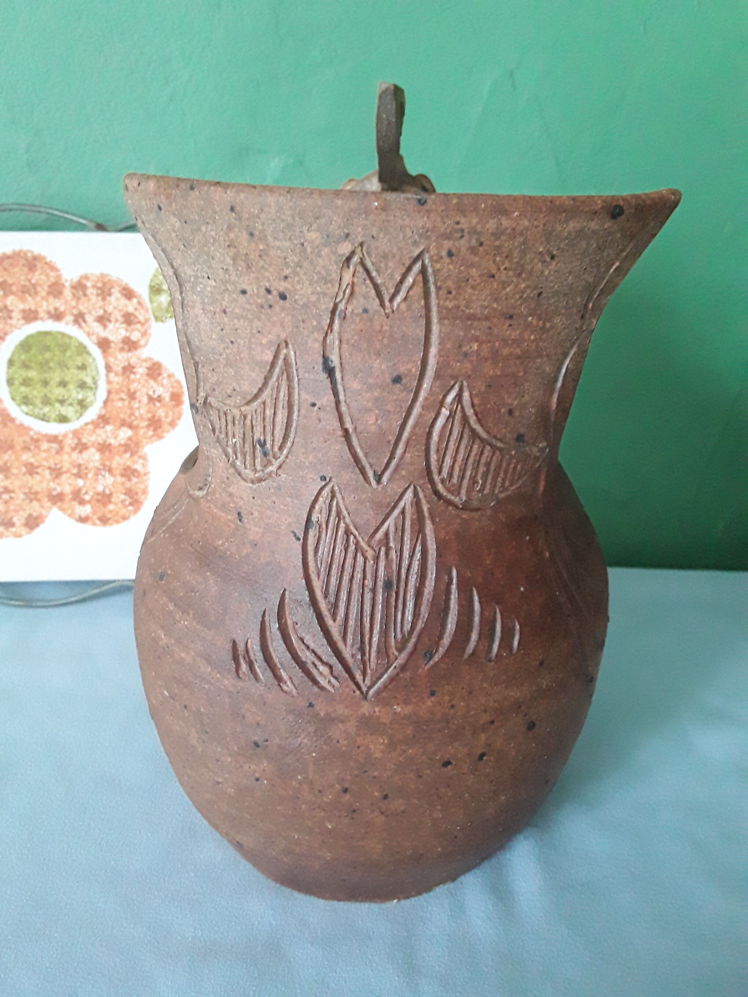 Vintage stoneware hen