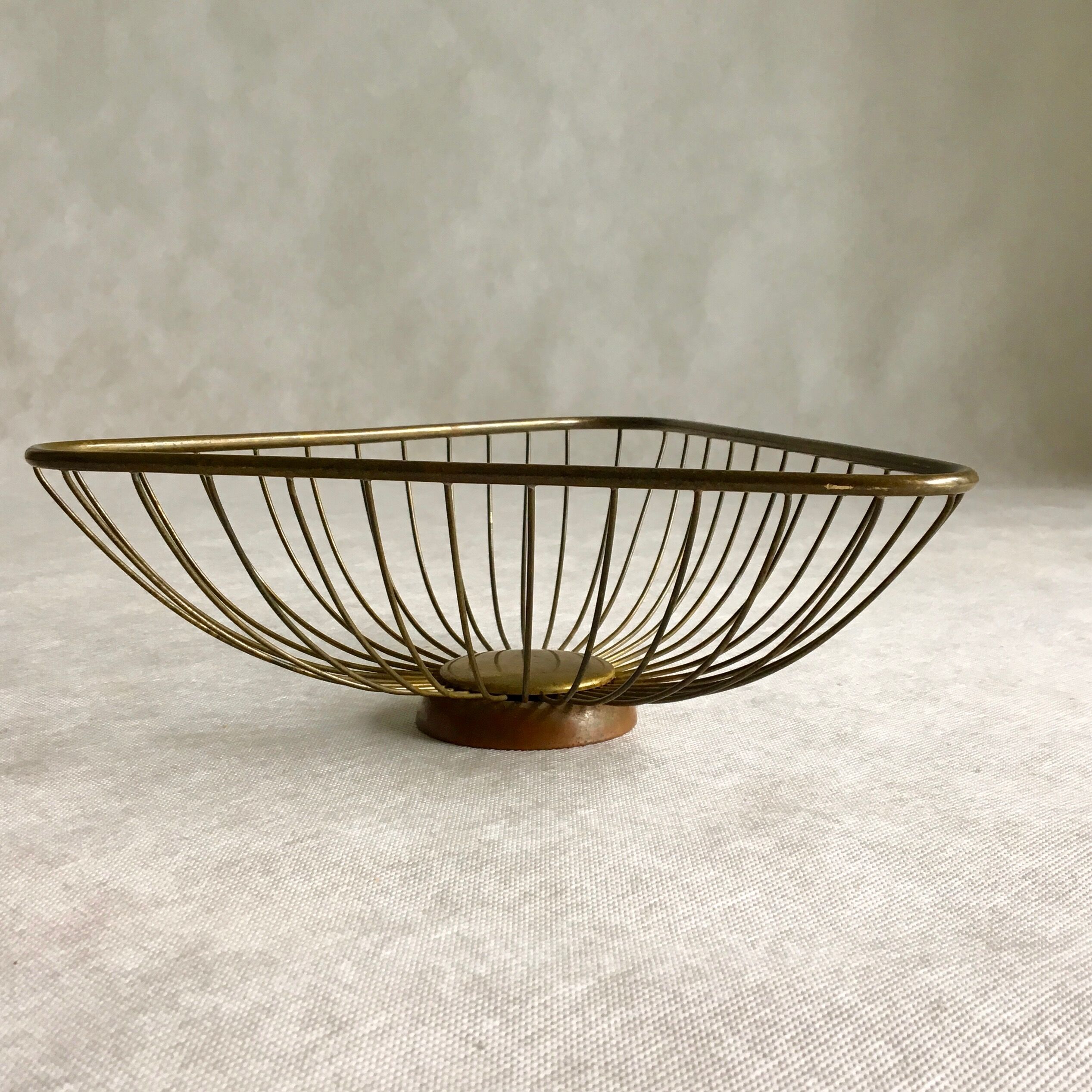 Brass fruit bowl by Erich Kolbenheyer, 1950s