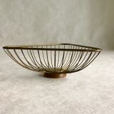 Brass fruit bowl by Erich Kolbenheyer, 1950s