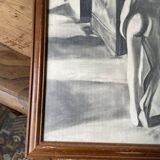 Nude charcoal drawing